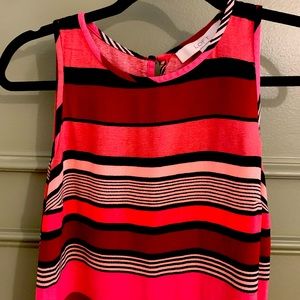 Size small petite Loft dress pink and red